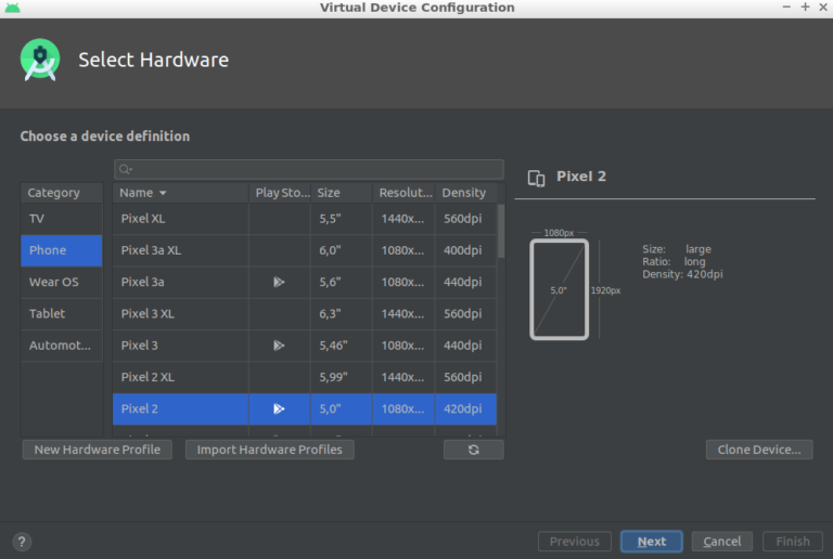 how to start react native in android studio linux